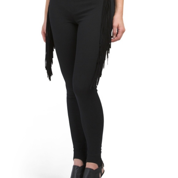 McGuire Commodore Pony Boy Faux Suede Fringe Pants - Picture 2 of 6